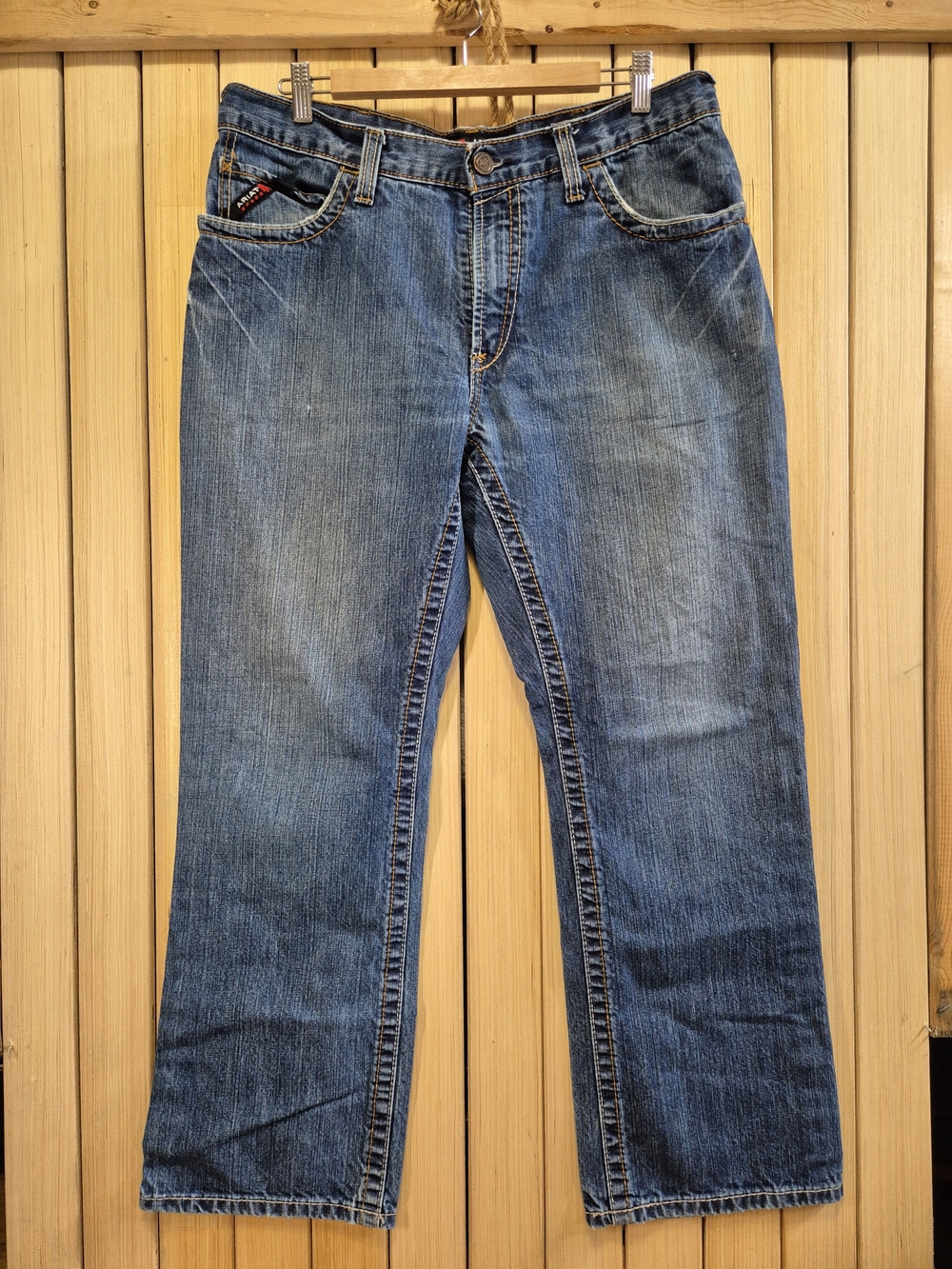 Ariat Low Rise M4 Boot Men’s Jeans, Blue Comfortable Straight Fit (1)
